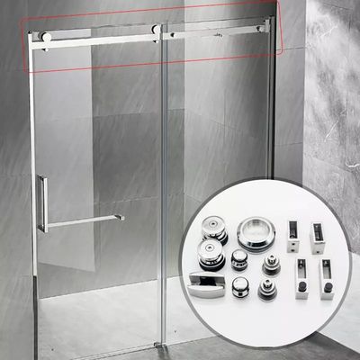 SS304 Τετράγωνο 30*10mm Μπαρ Ντους Στρίβοντας Δύο σωλήνα Εγκατάσταση με ασημένιο στυλ εμφάνισης