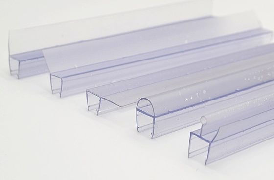 6-12MM Διαφανές PVC Σφραγίδα σφραγίσματος δωματίου ντους Αδιάβροχο σφραγίσμα μπάνιου για γυάλινη πόρτα