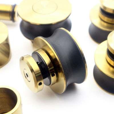 70MM Μεγάλο τροχό 8-12mm Χωρίς πλαίσιο γυάλινες συρόμενες πόρτες εξωτερικό κιτ για το δωμάτιο ντους