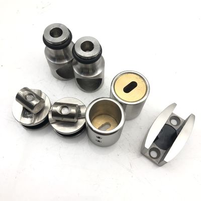 Εγκατάσταση συρόμενης πόρτας για γυαλί 12MM Σύγχρονη στρογγυλή μορφή μπάρα γυαλί ντους πόρτες υλικό