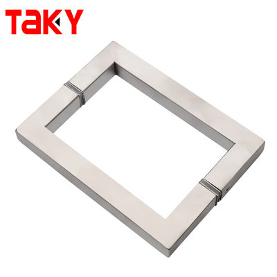 TK-H002 OEM/ODM Ατσάλινη γυάλινη λαβή για γυάλινες πόρτες πίσω στο πίσω τετραγωνικό σωλήνα