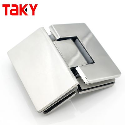 135 μοίρες Χιντζάρισμα οθόνης ντους με τετράγωνο γυάλινο σχεδιασμό και λειτουργία αυτοκλείσματος