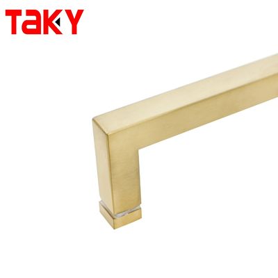 1.0mm πάχος τετράγωνο γυάλινο λαβή για πόρτα ντους SS304 ανθεκτικό στη διάβρωση