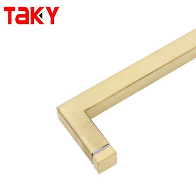 1.0mm πάχος τετράγωνο γυάλινο λαβή για πόρτα ντους SS304 ανθεκτικό στη διάβρωση