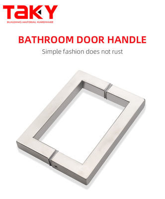 TK-H002 OEM/ODM Ατσάλινη γυάλινη λαβή για γυάλινες πόρτες πίσω στο πίσω τετραγωνικό σωλήνα