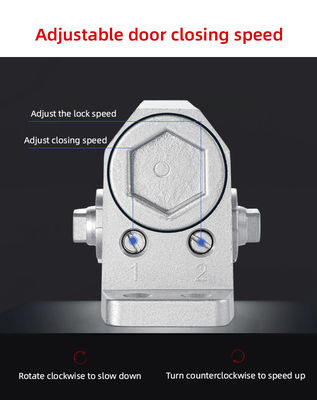 Υδραυλικός μηχανισμός πόρτας αλουμινίου βαρέως τύπου 60KG Ρυθμιζόμενης ταχύτητας