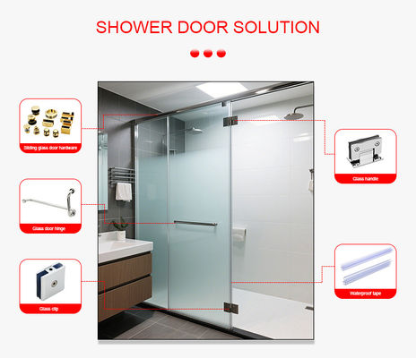 Διαφανές PVC πόρτες ντους σφραγίδα σφραγίδα 10 mm Διαφανές μαύρο