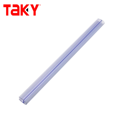 Διαφανές PVC πόρτες ντους σφραγίδα σφραγίδα 10 mm Διαφανές μαύρο