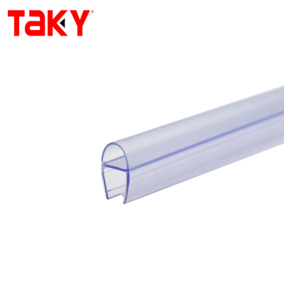 Διαφανές PVC πόρτες ντους σφραγίδα σφραγίδα 10 mm Διαφανές μαύρο