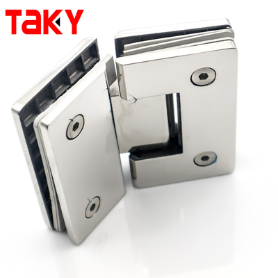 Μεντεσές ντους πόρτας 135 μοιρών για τετράγωνο γυάλινο πάνελ, αυτοκλειόμενος