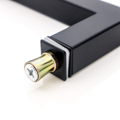 Εργοστάσιο 304 Ματ Μαύρο Χρώμα Τετράγωνο Σωλήνα Χειρολαβή Γυάλινης Πόρτας