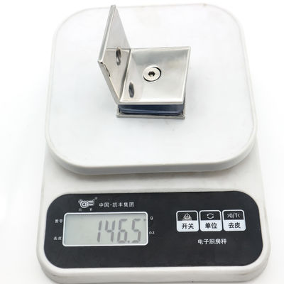 Γυαλί σε Τοίχο Μπάνιου Κλιπ Τετράγωνη Σφιγκτήρα 90 Μοίρες Σύνδεση Κλιπ Γυαλιού