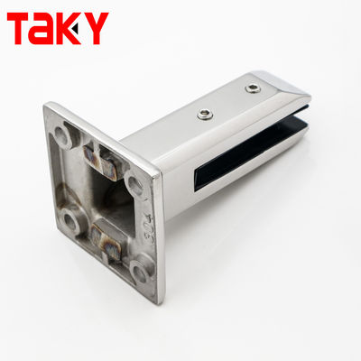 Ρυθμίσιμο 8-12MM τετραγωνικό ατσάλινο μπουλτό κάτω Spigot γυάλινο κάγκελο λαβή