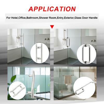 High Quality G shape Stainless Steel Glass Door Handle Hotel Bathrooms Handle