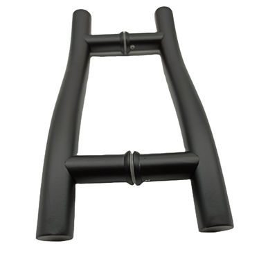 Καλή τιμή Κεφαλάκια πόρτας παράθυρο 8 ίντσες Μαύρο γυαλί Κεφαλάκι πόρτας σε χρώμιο Φινίρισμα 304 από ανοξείδωτο χάλυβα σε απευθείας σύνδεση