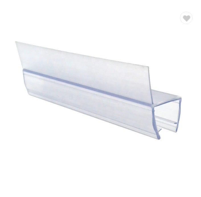 6-12mm γυαλί συμβατό 180 βαθμών PVC καουτσούκ H κανάλι κάτω γυαλί ντους σφραγίδα πόρτες ταινία