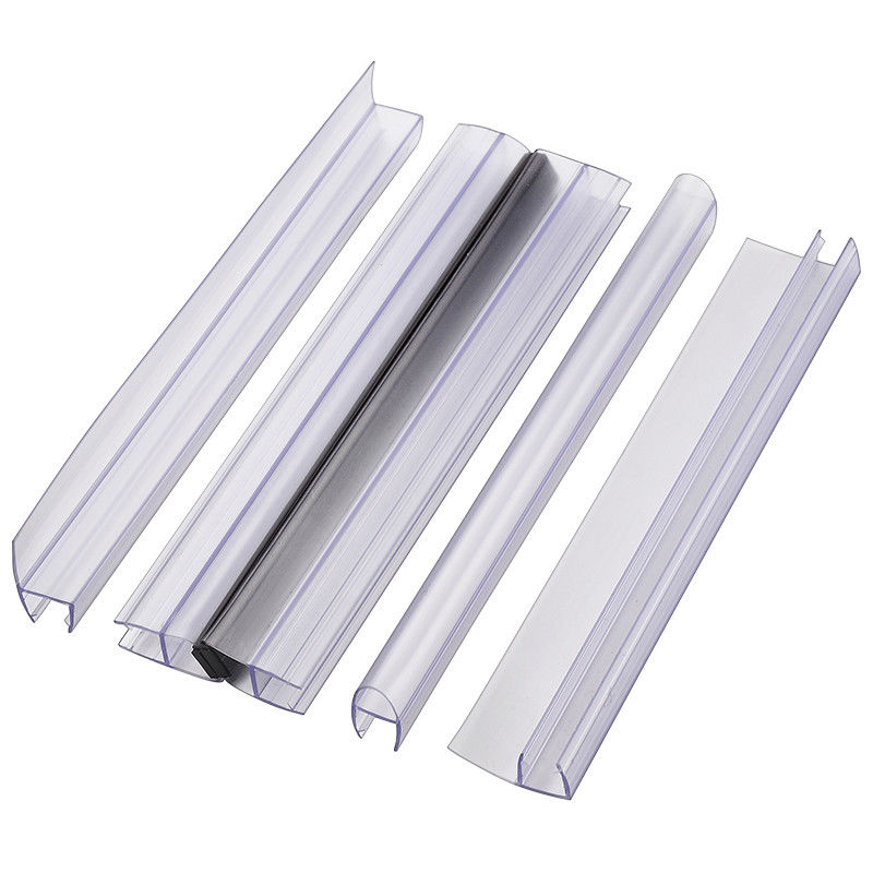 8-12mm PVC αδιάβροχο τύπου U καουτσούκ γυαλί ντους πόρτες σφραγίδας ταινία για διαφανείς πόρτες