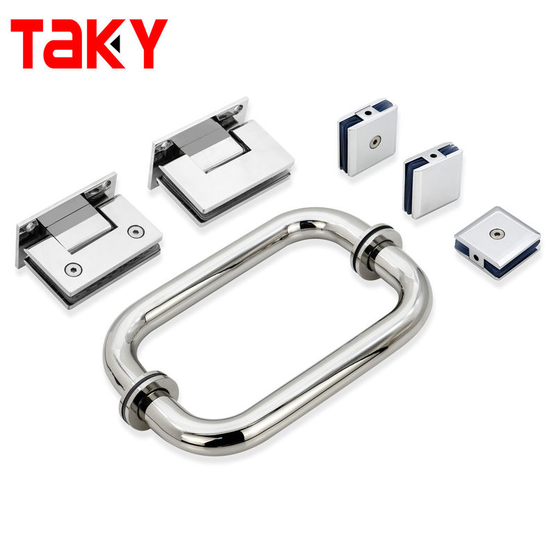 1.0mm πάχος σωλήνα από ανοξείδωτο χάλυβα τύπου D γυαλί πόρτες τραβήξτε λαβή για το δωμάτιο ντους του ξενοδοχείου