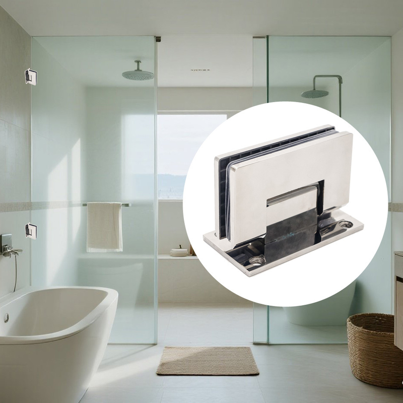 Χάντζελ πόρτας ντους χωρίς πλαίσιο για 8-12mm γυαλί 90 μοίρες τοίχος τοποθέτηση