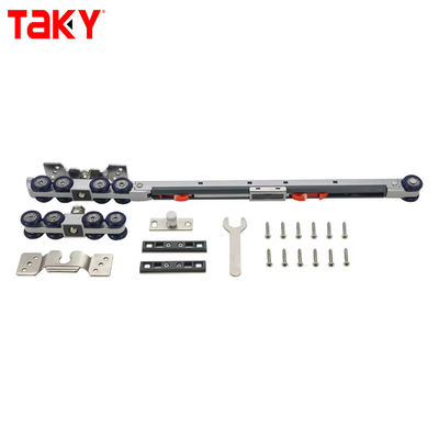 Καλή τιμή Σίδηρο Νάιλον Έπιπλα ντουλάπα πόρτα κρεμαστή τροχιά διπλό μονό μαλακό κλείσιμο 8 τροχούς συρόμενη πόρτα τροχαλία ντάμπινγκ κυλίνδρους σε απευθείας σύνδεση