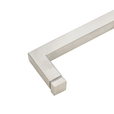 Καλή τιμή 203*203mm Ξενοδοχείο γυάλινη συρόμενη πόρτα Μαύρη λαβή για μονόπλευρη πόρτα ντους σε απευθείας σύνδεση