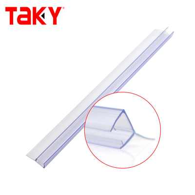 Σφραγίδα σφραγίσματος πόρτας ντους PVC 6-12mm Διαφανής Αδιάβροχος
