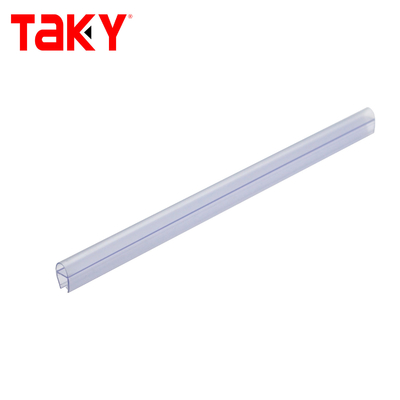 Διαφανές PVC πόρτες ντους σφραγίδα σφραγίδα 10 mm Διαφανές μαύρο