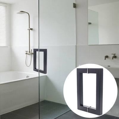 Καλή τιμή Εργοστάσιο 304 Ματ Μαύρο Χρώμα Τετράγωνο Σωλήνα Χειρολαβή Γυάλινης Πόρτας σε απευθείας σύνδεση