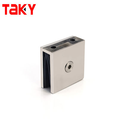 Καλή τιμή Τετράγωνη σφιγκτήρα γυάλινης πόρτας ντους, σφιγκτήρας τοποθέτησης από τοίχο μπάνιου σε γυαλί σε απευθείας σύνδεση