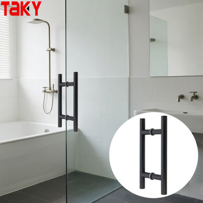 Modern Commercial H Style Back-to-Back Glass Door Pull Push Handle