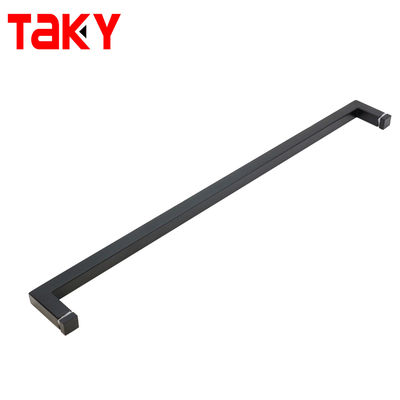 Καλή τιμή Ανοξείδωτο χάλυβα μαύρο τετράγωνο μπάνιο μονής όψεως πετσέτα μπαρ πόρτα τραβήξτε λαβή σε απευθείας σύνδεση