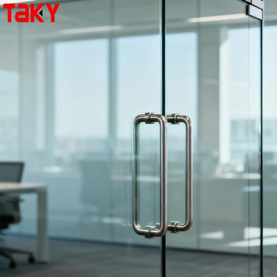 Καλή τιμή Μοντέρνα μπάρα πετσετών από ανοξείδωτο σκελετό, γυάλινη λαβή έλξης ντουζιέρας σε απευθείας σύνδεση