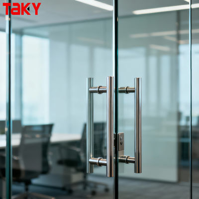 Καλή τιμή Λαβή πόρτας από ανοξείδωτο ατσάλι με γυαλιστερή ντουζιέρα Εσωτερική λαβή ώθησης γυάλινης πόρτας σε απευθείας σύνδεση
