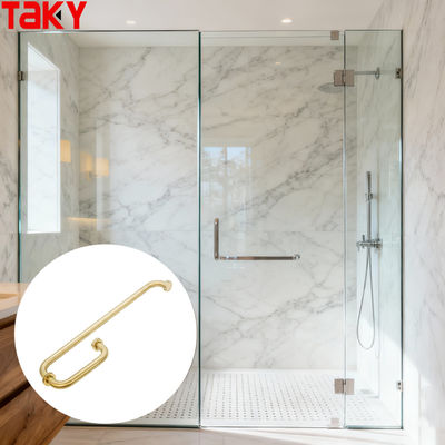 Τύπος G Μοντέρνο Πολυτελές Ανοξείδωτο Χάλυβα Μπαρ πετσετών ξενοδοχείου Γυάλινη λαβή έλξης πόρτας