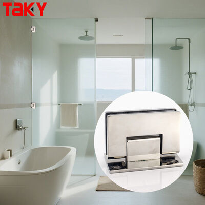 Καλή τιμή 90 μοίρες τοίχος τοποθέτηση από ανοξείδωτο χάλυβα γυαλί μπάνιο χάντζελ για 8-12mm γυάλινη πόρτα χάντζελ σε απευθείας σύνδεση