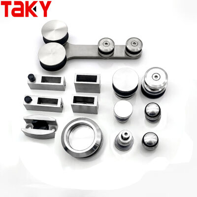 304 ανοξείδωτο χάλυβα Χωρίς πλαίσιο Εργαλεία για πόρτες ντους με 80-120kg φορτίο και σιωπηλή τροχιά τροχαίου