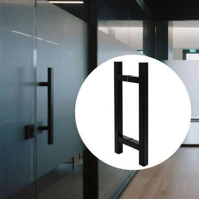 Μοντέρνα λαβή πόρτας ντους από ανοξείδωτο ατσάλι SS304 με μέγεθος 203*203*19*1.0mm και γυαλιστερό φινίρισμα