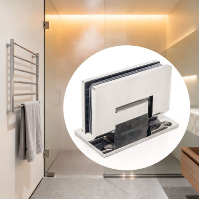 Καλή τιμή Ατσάλι 90 μοίρες γυάλινη χέστρα ντους για 8-12mm γυάλινες πόρτες με γυαλισμένο φινίρισμα σε απευθείας σύνδεση