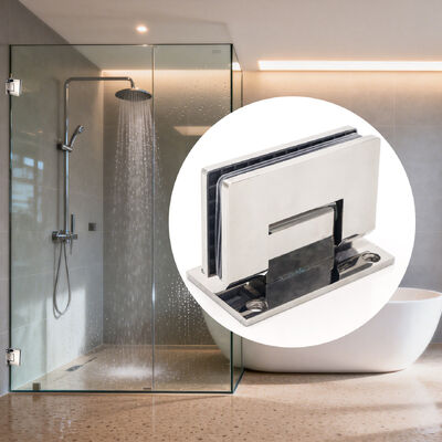 Καλή τιμή Ντους τοίχου 90 μοιρών τετράγωνο γωνιακό γυάλινη πόρτα Περιστρεφόμενη οθόνη γυάλινη πόρτα σε απευθείας σύνδεση