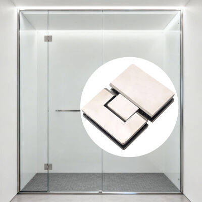 Καλή τιμή 180 μοίρες ανοίγματος από ανοξείδωτο χάλυβα 304 Χάντζελ ντους χωρίς πλαίσιο για πάχος γυαλιού 8-12 mm σε απευθείας σύνδεση